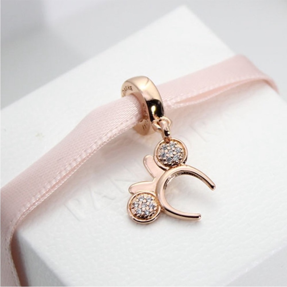 Pandora x Disney Rose Gold Minnie Headband Charm